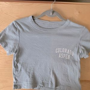 Brandy Melville Colorado Aspen Cropped Tee